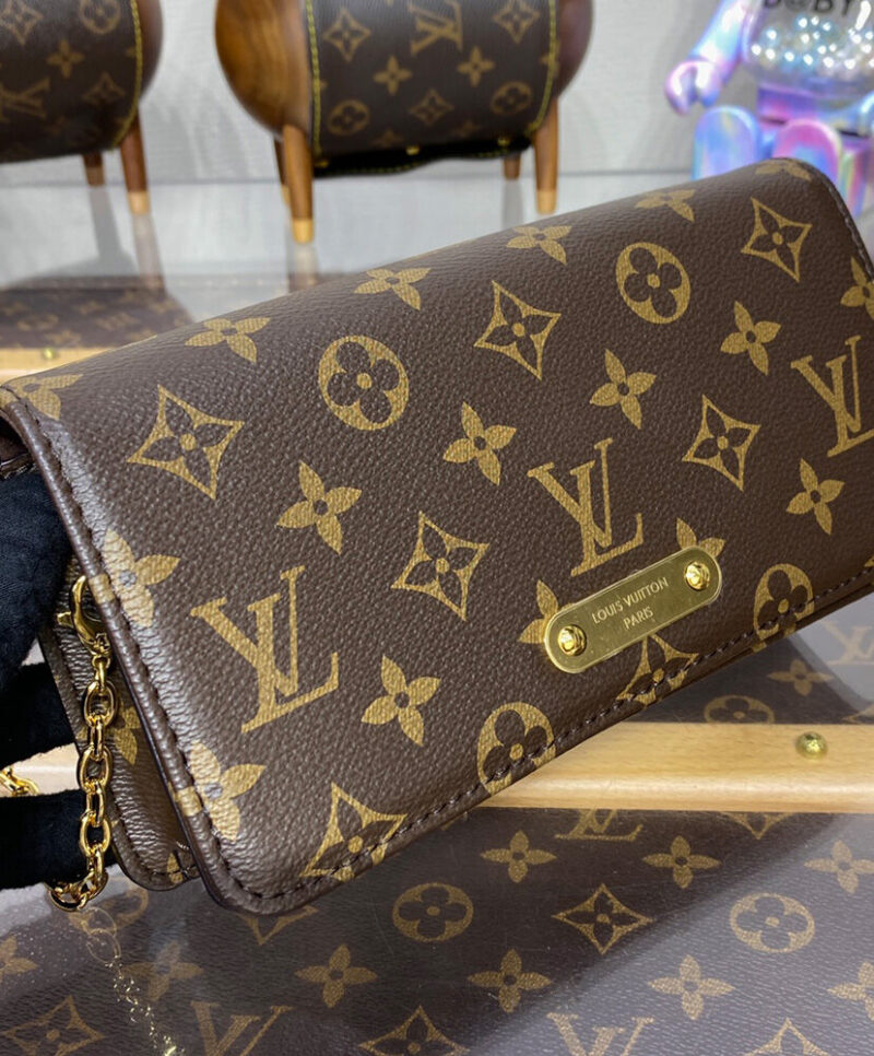 Louis Vuitton Wallet On Chain Lily M82509 Brown